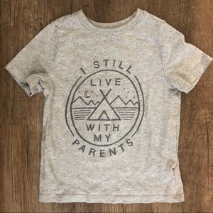 Boys “I still live with my parents” tee